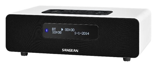 Sangean 12V & 230V Sangean DDR36 bordradio hvit