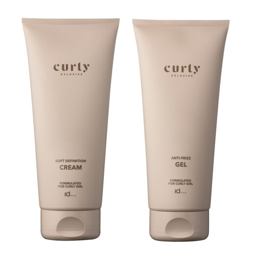 IdHAIR Curly Xclusive Soft Definition Cream 200 ml + IdHAIR Curly Xclusive Anti Frizz Curl Gel 200 ml