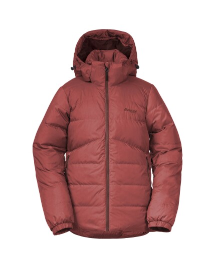 Bergans Røros Down Youth Girl Jacket Rusty Dust/Amarone Red (Storlek 140)