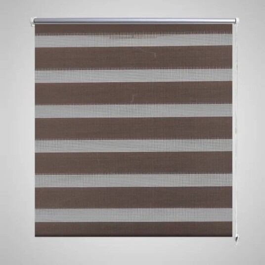 vidaXL Zebra Gardiner 50 x 100 cm Kaffe Farge