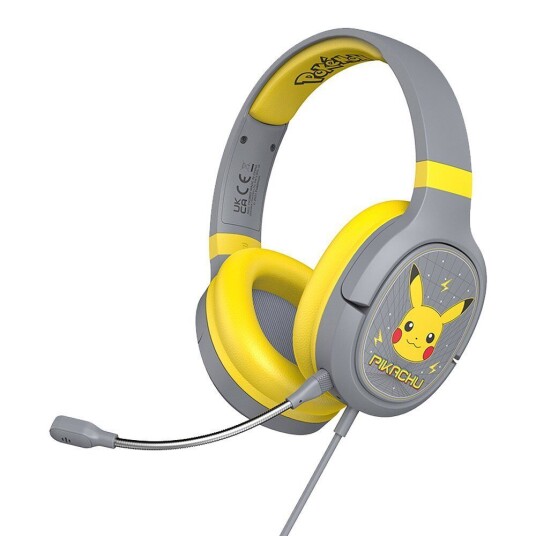 Pokemon Over-Ear Gaming Headset Pro G1 Med Avtakbar Mikrofon Pokémon Pikacu Grå / Gul