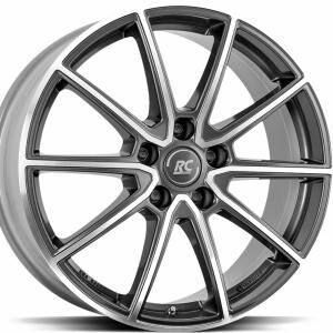 Brock RC32 Titanium Grey Full Polish 7.5x19 5x112 ET44 B66.6