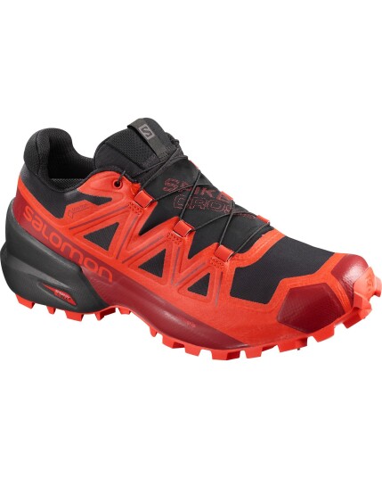 Salomon Spikecross 5 GTX Black/Rd/Rd/Rd Dahlia (Storlek 8.5 UK)