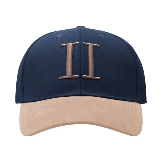 Les Deux Baseball Cap Suede II - Dark Navy/Dark Sand Blå