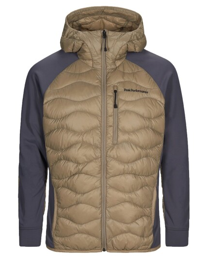 Peak Performance Helium Hybrid Hood Jacket M True Beige/Deep Earth (Storlek S)