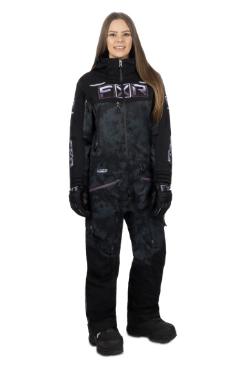 FXR Overall  Maverick Lite Dame Svart Kamuflasje-Mutert Grape Fade