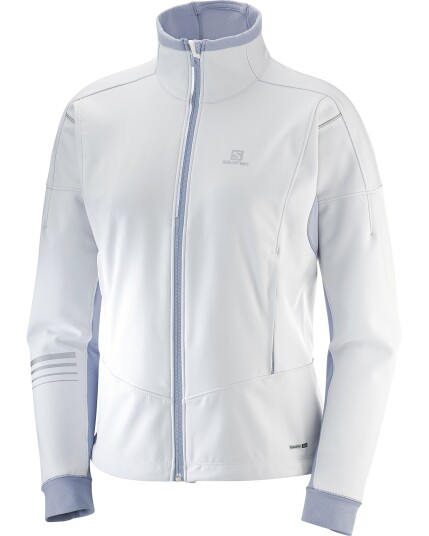 Salomon Lightning Warm Softshell Jacket W White/Lilac Gray (Storlek M)