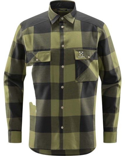 Haglöfs Timmer Shirt M Thyme Green/Magnetite (Storlek L)