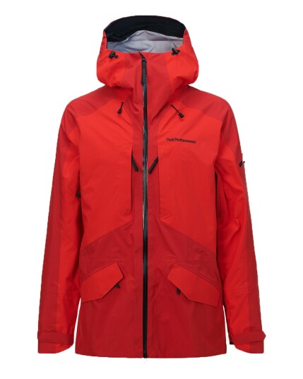 Peak Performance Teton Jacket M Red Pompeian (Storlek L)