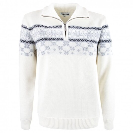 Kama Gunhild Merino Sweater, Dame, Off White