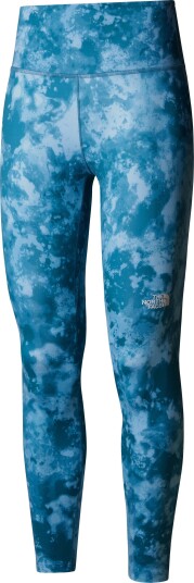 The North Face Women's Flex High Rise 7/8 Printed Tights Mallard Blue Micro Halfdome Print L