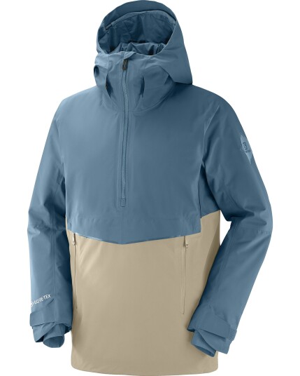 Salomon Gravity Insulated Gore-Tex Jacket M Roasted Cashew/Mallard Blue (Storlek L)