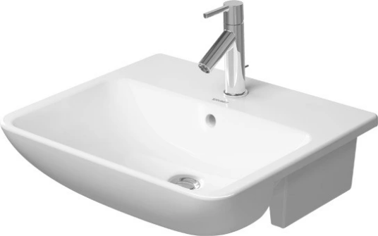 Duravit Me By Starck Servant f/frembygg. 550x455 mm, 1 bl.hull, m/o.l, Hvit m/WG