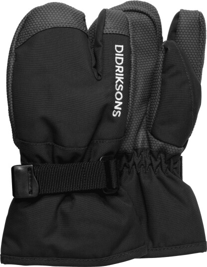 Didriksons Kids' Fossa Gloves 3 8-10 years, Black