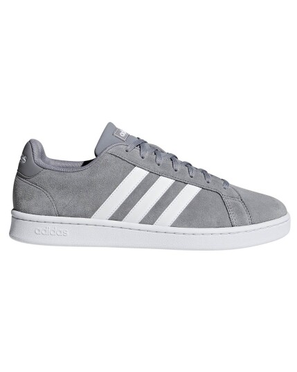 Adidas Grand Court M Grey Heather/FTW White/Grey Fou (Storlek 8.5 UK)