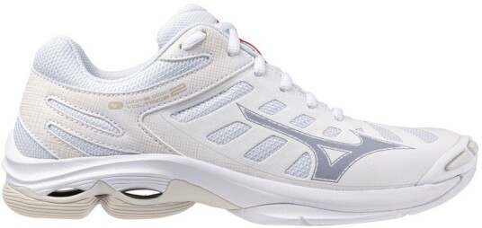 Mizuno Wave Voltage 2 Dame White/Aleutian/Cloud Pink 40