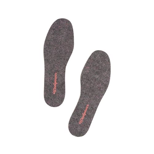 Woolpower Kids Felt Insoles Recycled Grey 26-27