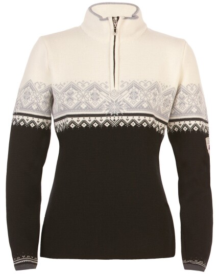 Dale Of Norway St. Moritz Sweater W Black/Metal/Off White (Storlek S)