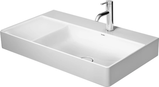 Duravit DuraSquare Møbelservant 800x470 mm, u/bl.hull, u/o.l, Hvit m/WG