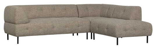 Woood EE - De Eekhoorn Lloyd Hjørnesofa, Høyre, Brown Melange Unoliving 1744167-01-0 1744169-01-0