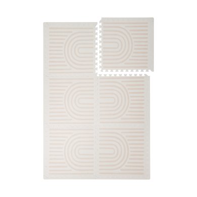 toddlekind Prettier Puzzle-lekematte Linear Linen 120 x 180 cm