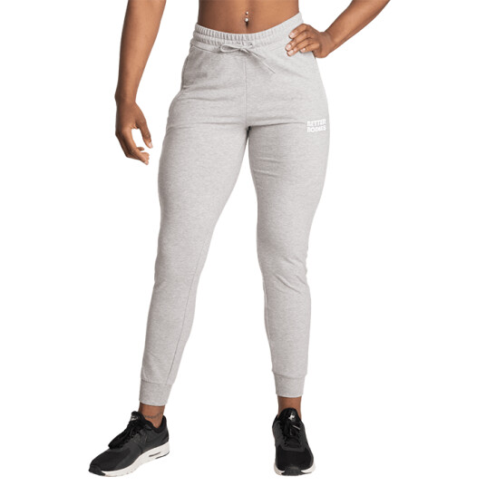 Empire Soft Joggers, Light Grey Melange Grå Small