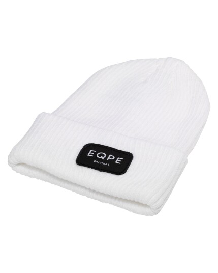 EQPE Åppås Rib Beanie Bright White