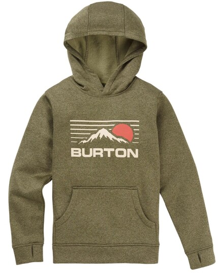 Burton Oak Pullover JR Olive Night Heather (Storlek XS)