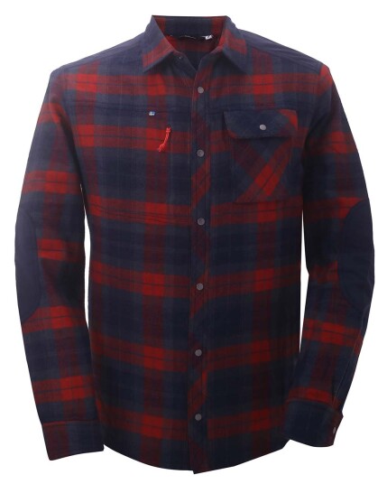 2117 of Sweden Sveg Flannel Shirt M Red (Storlek S)