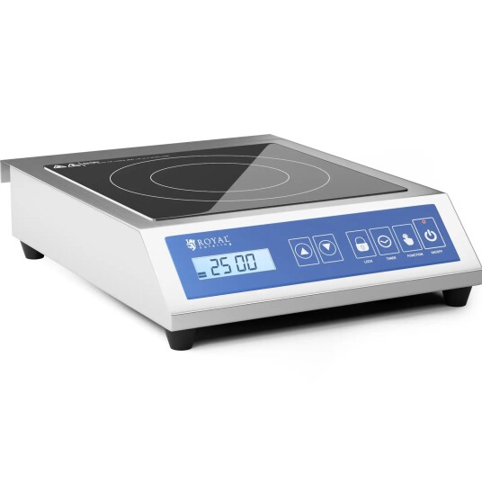 Royal Catering Induksjonsplate  28 cm  60 til 240 °C  touch display  timer 10011391