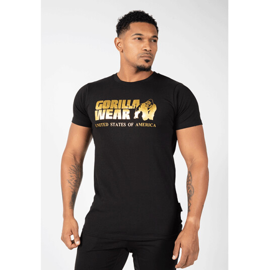 Classic T-Shirt, Black/Gold Svart/Guld X-large