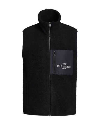 Peak Performance Original Pile Zip Vest M Black (Storlek M)