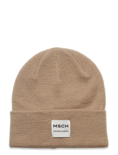 MOSS COPENHAGEN Mschmojo Logo Beanie Beige MOSS COPENHAGEN TRENCH COAT ONE SIZE