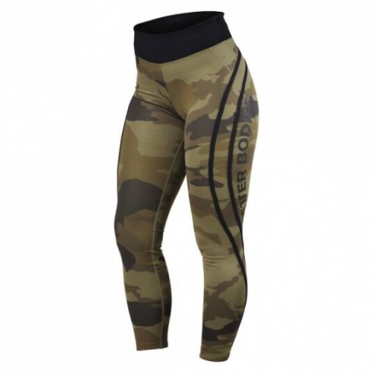 BETTER BODIES WOMEN Better Bodies  Camo High Tights - Mørk grønn camo OUTLET