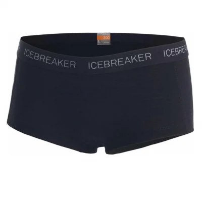 Icebreaker 200 Oasis Boy Shorts Dame Black XS