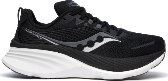 Saucony Men's Hurricane 24 Wide Black 42.5