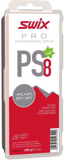 Swix Ps8 Red -4°c/+4°c 180g Nc 1