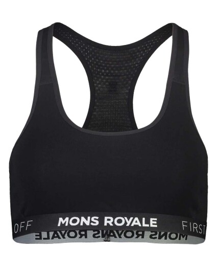 Mons Royale Sierra Sports Bra W blåck ( Storlek XL )