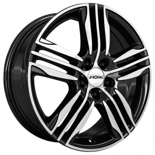 Ronal R57 Black Polished 7.5x18 5x112 ET35 B76