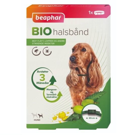 Beaphar Bio Halsbånd Hund 65cm