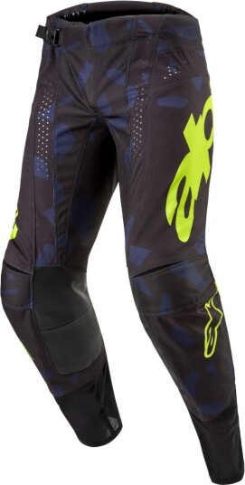 Alpinestars Techstar Rantera Motocross bukser 32 Svart Blå Gul