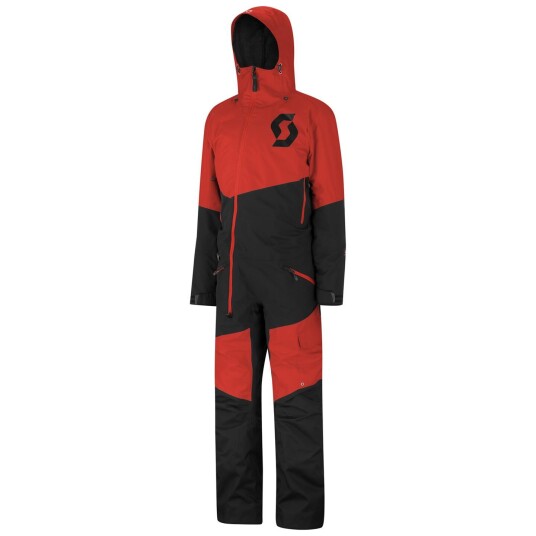 Scott Back-X Monosuit - Sort/Rød, 2XL Enkel, prisgunstig monosuit med seler