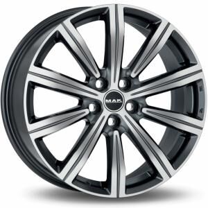 MAK Birmingham Gunmetal Machined Face 8.5x20 5x108 ET45 B63.4