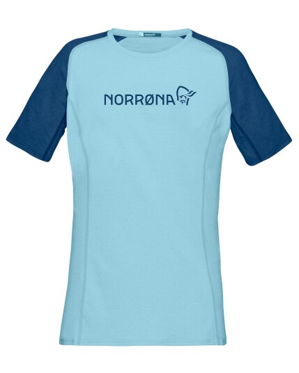 Norrøna Fjørå Equaliser Lightweight T-Shirt W Trick Blue (Storlek M)