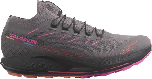 Salomon Women's Pulsar Trail Pro 2 38, Plum Kitten/Black/Pink Glo