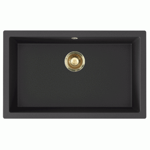 Lavabo Jupiter 800 kjøkkenvask, 75,6x46,6 cm, sort