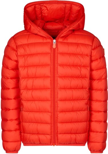 Save The Duck Dony Hooded Puffer Jacket Gutt Poppy Red 14