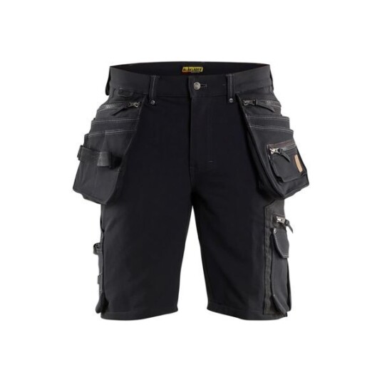 Blåkläder 198816449900C50 Håndverksshorts 4-veisstretch, X19, svart Str. C50