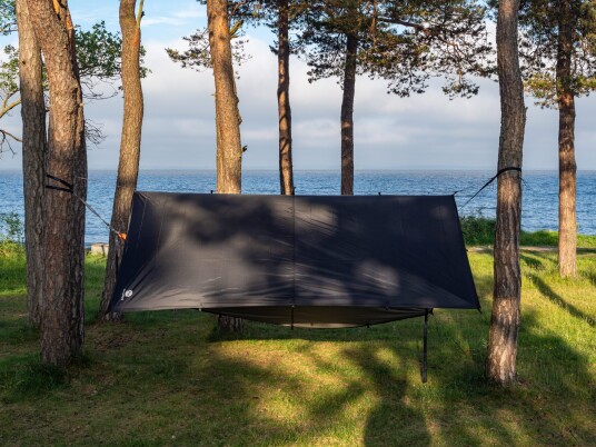 Campnord Tarp/oversegl Med 19 Løkker - 3x3 M (Farger: Svart)