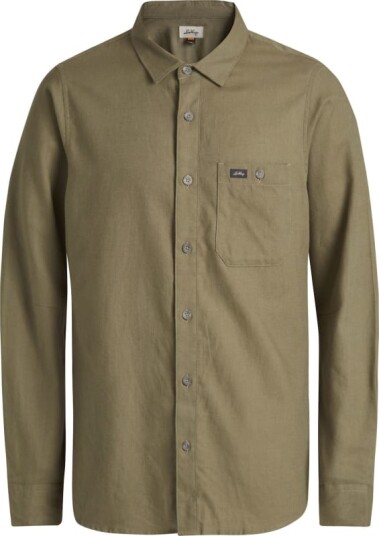 Lundhags Men's Ekren Solid Long Sleeve Shirt Grønn S Man